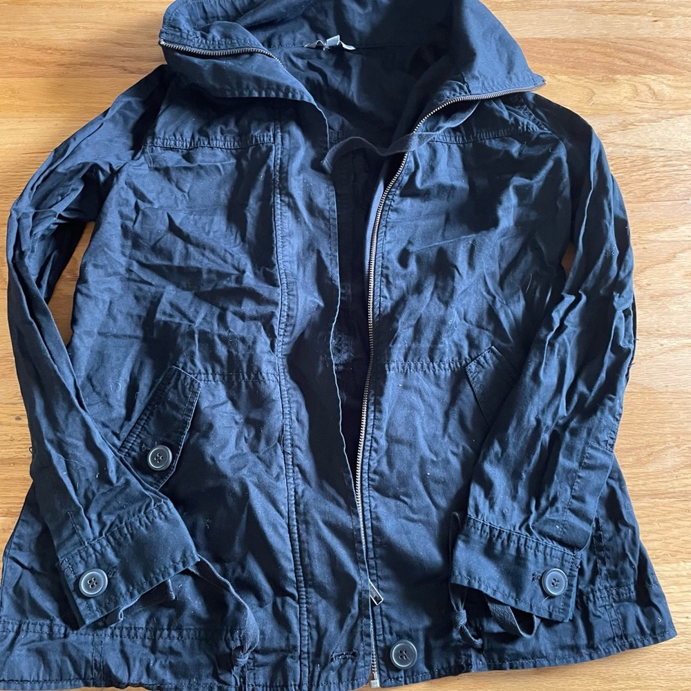 EUC Rubbish Black Canvas Utility Jacket sz M